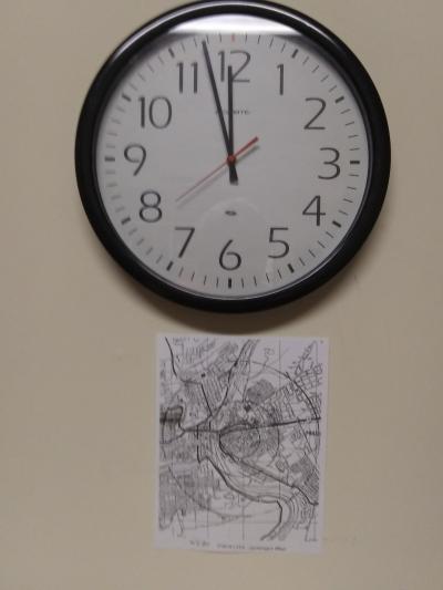 Studio clock and coverage map
